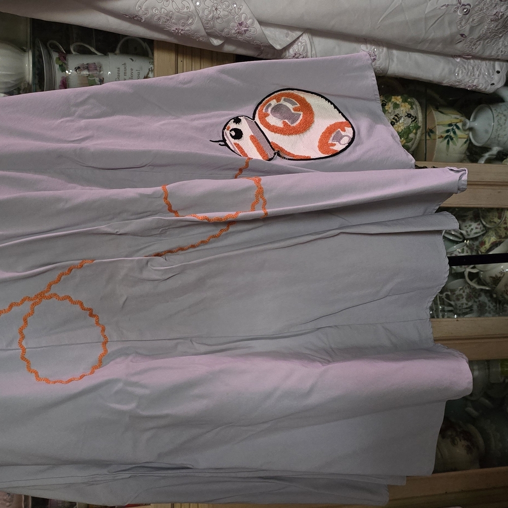 Gray Skirt with BB-8 Embroidery